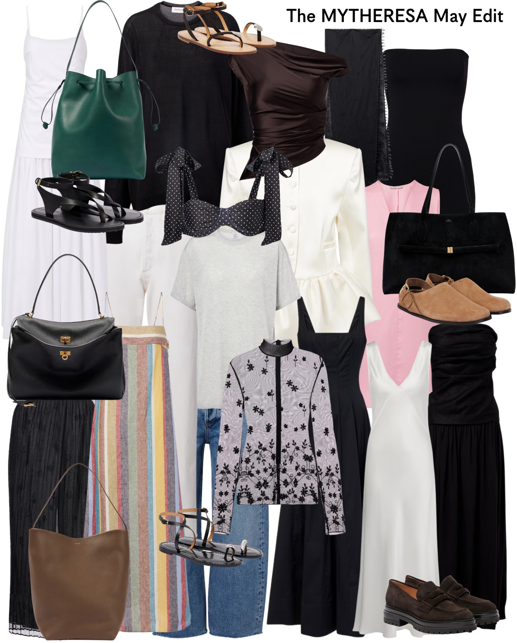 The MYTHERESA May Edit 

Summer | spring | dress | bag | trouser | shoe | silk | top | silk dress | Holiday | party | jeans 


#LTKpartywear #LTKspring #LTKsummer