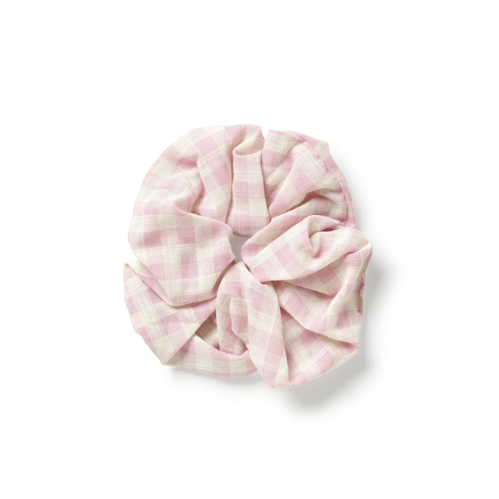 Lavender Gingham Oversized Scrunchie | Little Poppy Co