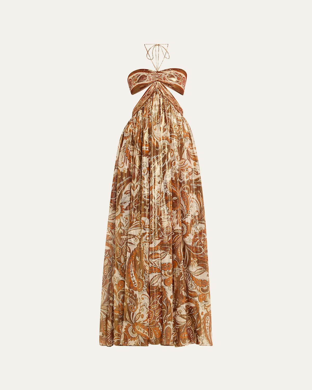 Kimmy Halter Cut-Out Gown | Bergdorf Goodman