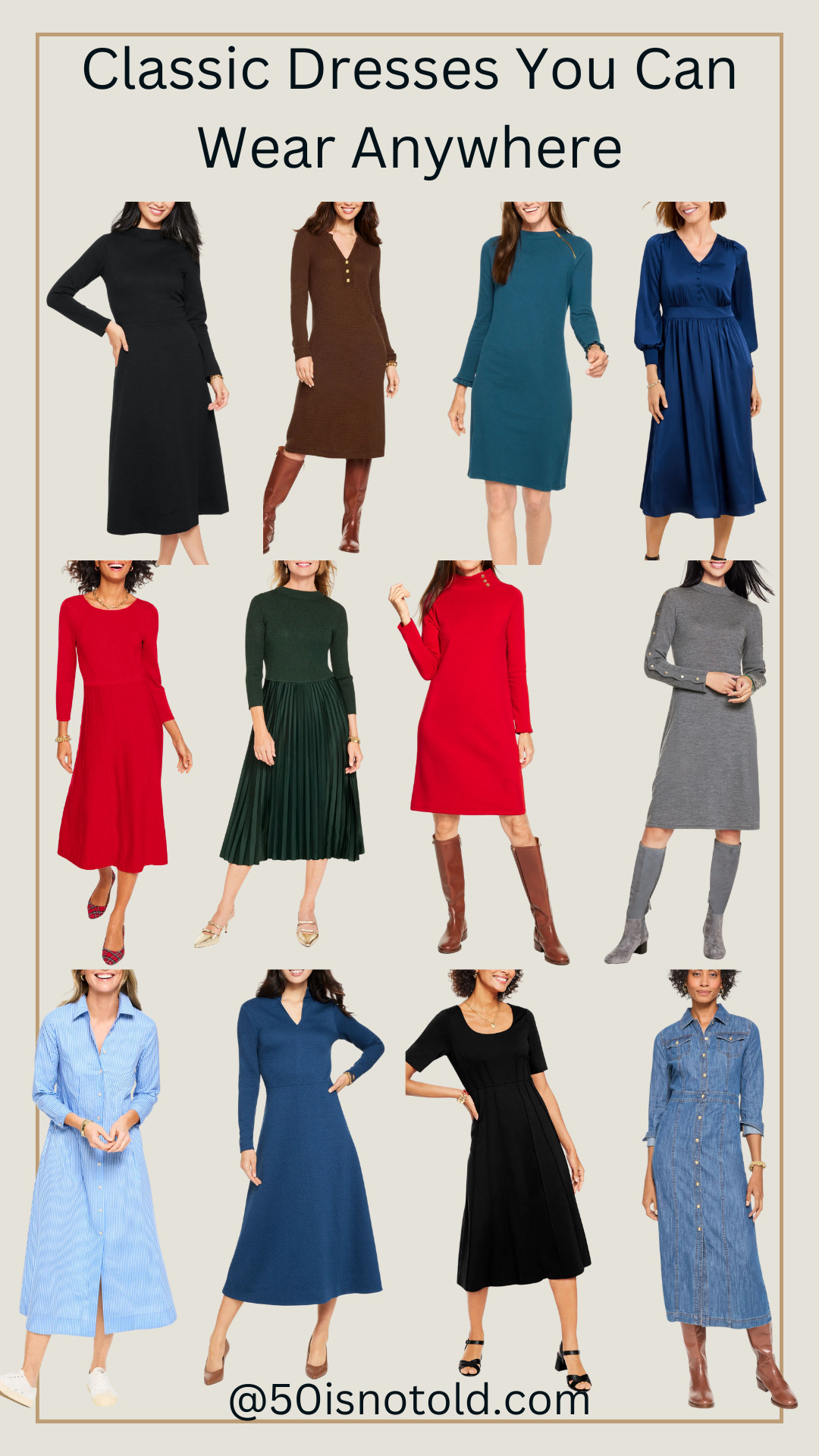 Dresses you can actually wear. These Talbots styles are classic, comfortable, and versatile. 

 #LTKootd #LTKOver40