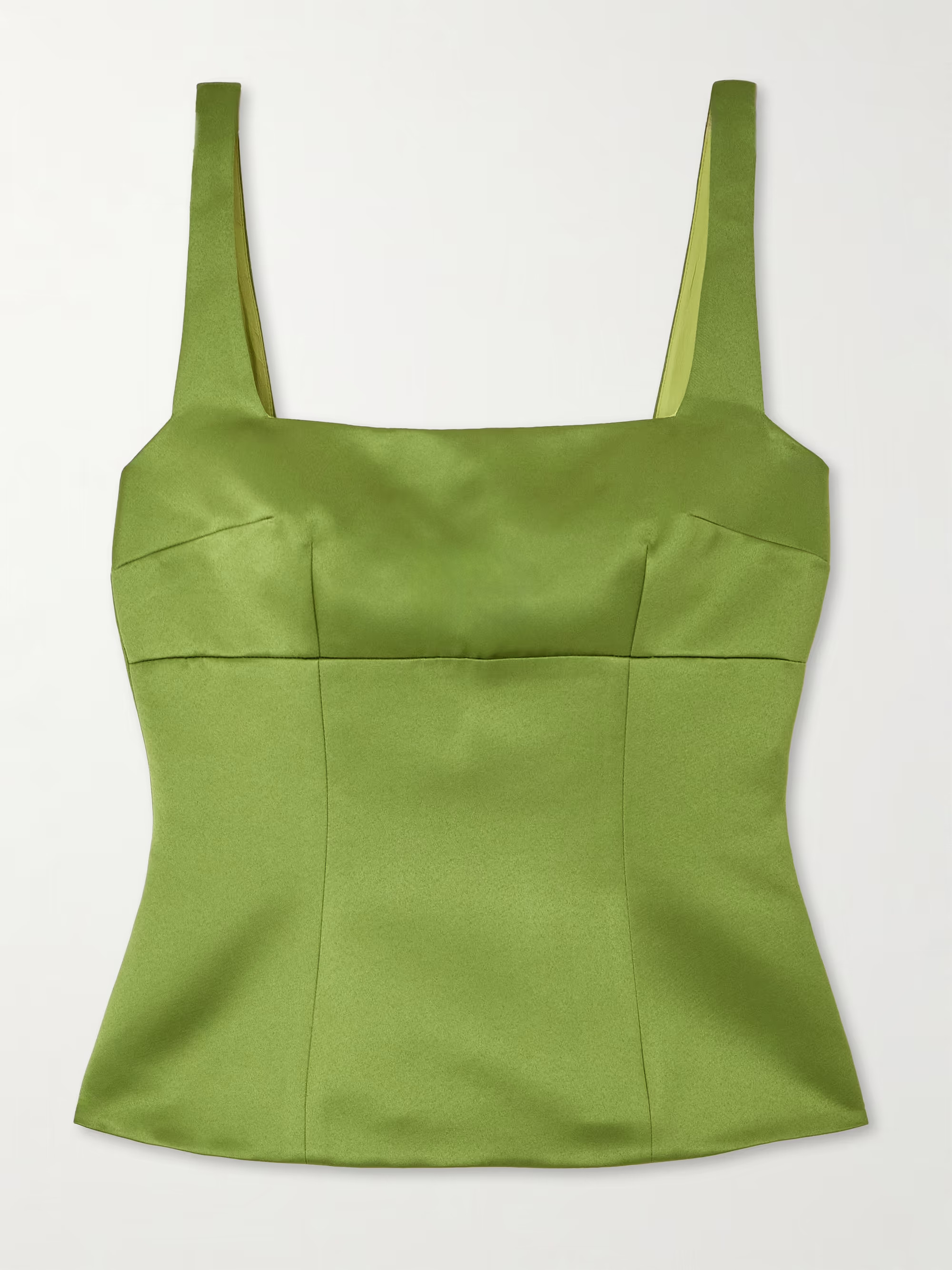 Trixie paneled duchesse-satin top | NET-A-PORTER (US)