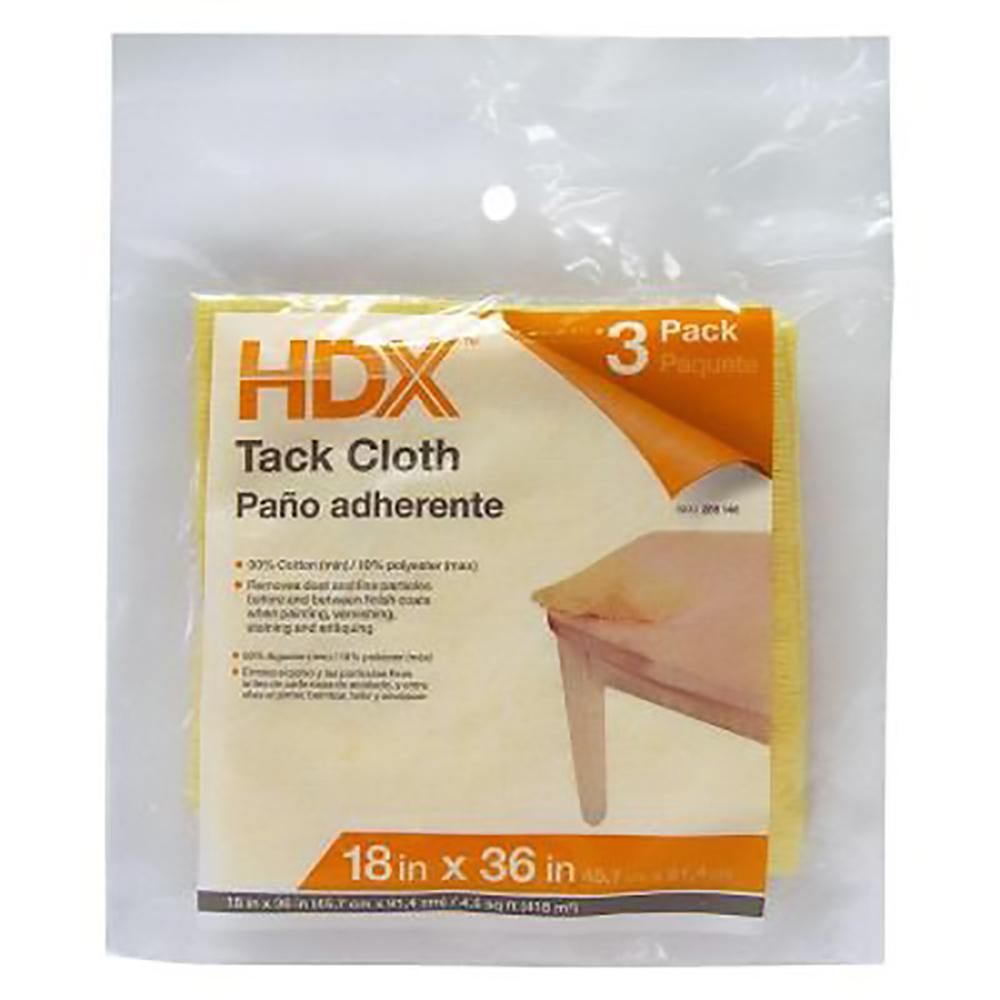HDX 18 in. x 36 in. Tack Cloths (3-Pack)-HDTC-3PK - The Home Depot | The Home Depot