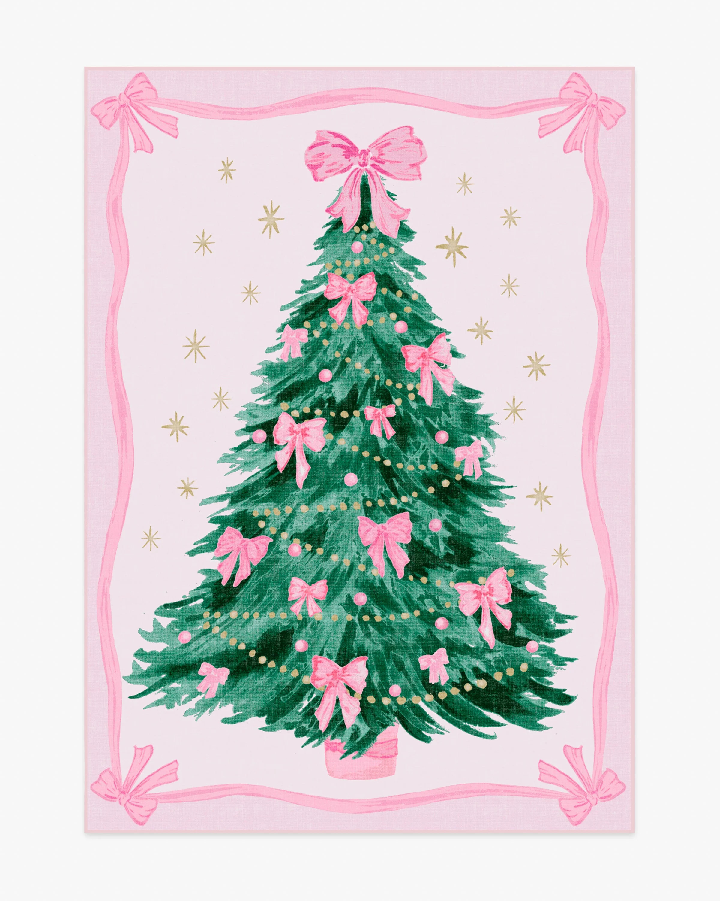 Bella Bows Spruce Pink Flatwoven Rug | Ruggable