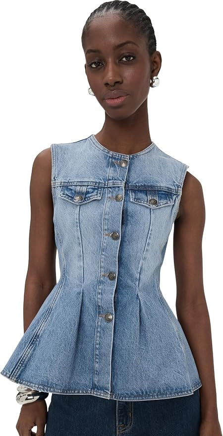 Women's Flared Denim Top | Amazon (US)