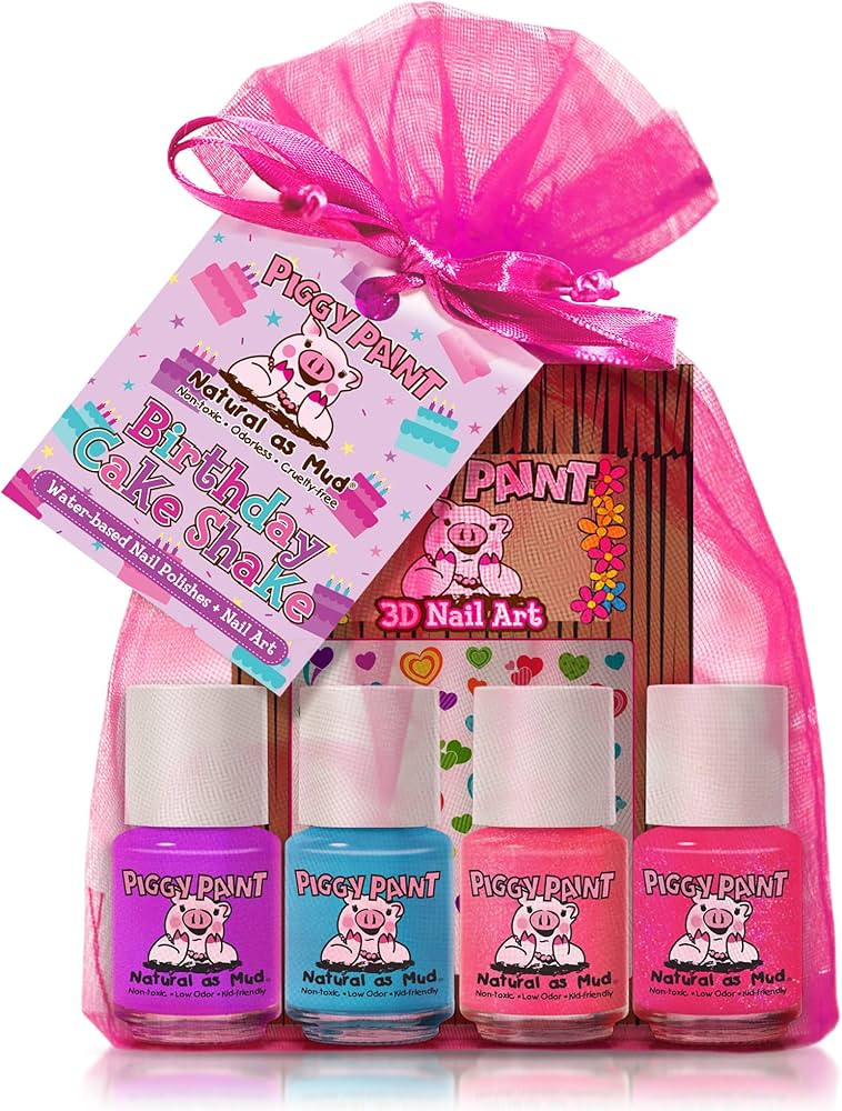 Piggy Paint | 100% Non-Toxic Girls Nail Polish | Safe, Cruelty-free, Vegan, & Low Odor for Kids |... | Amazon (US)