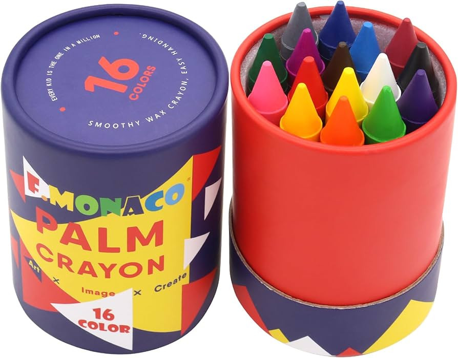 Lebze Jumbo Crayons for Toddlers, 16 Colors Non Toxic Crayons, Easy to Hold Large Crayons for Kid... | Amazon (US)