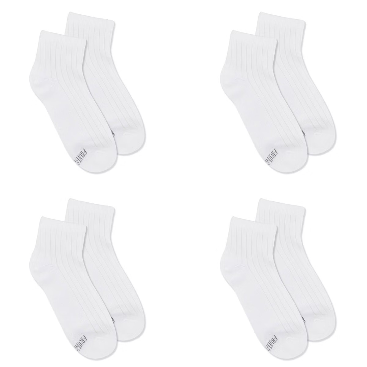 Women's Fruit of the Loom Cotton Comfort 4pk Ankle Socks - Neutral 4-10: Midweight, Solid Pattern... | Target