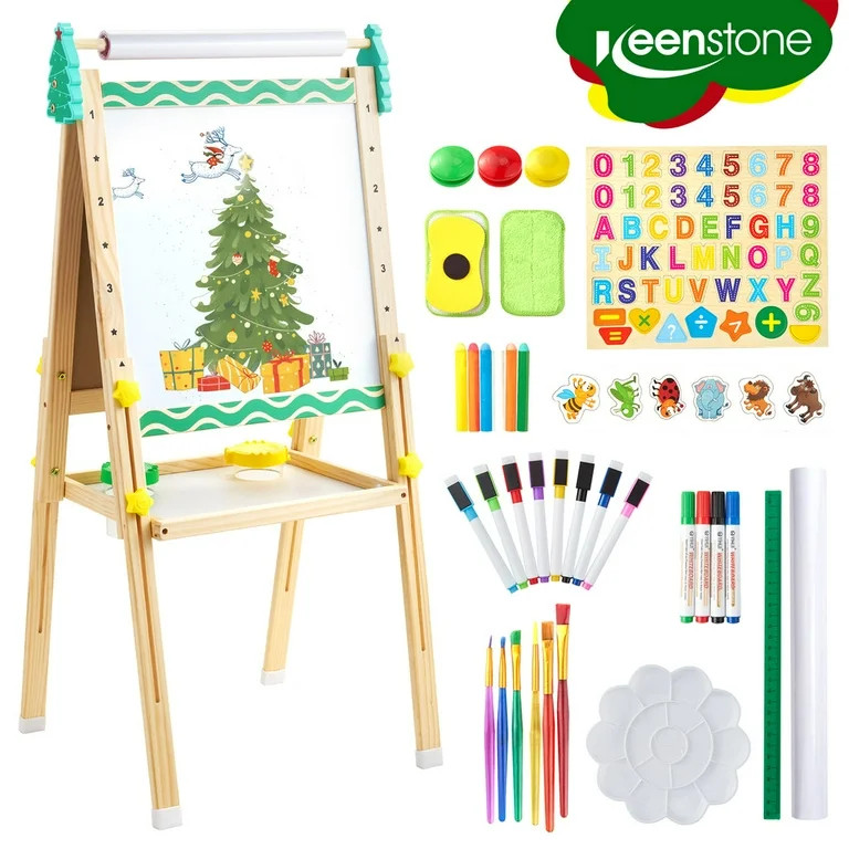 Keenstone Christmas Tree Art Easel for Kids, Learning-Toy for 3,4,5,6,7,8 Years Old Boy&Girls, Wo... | Walmart (US)
