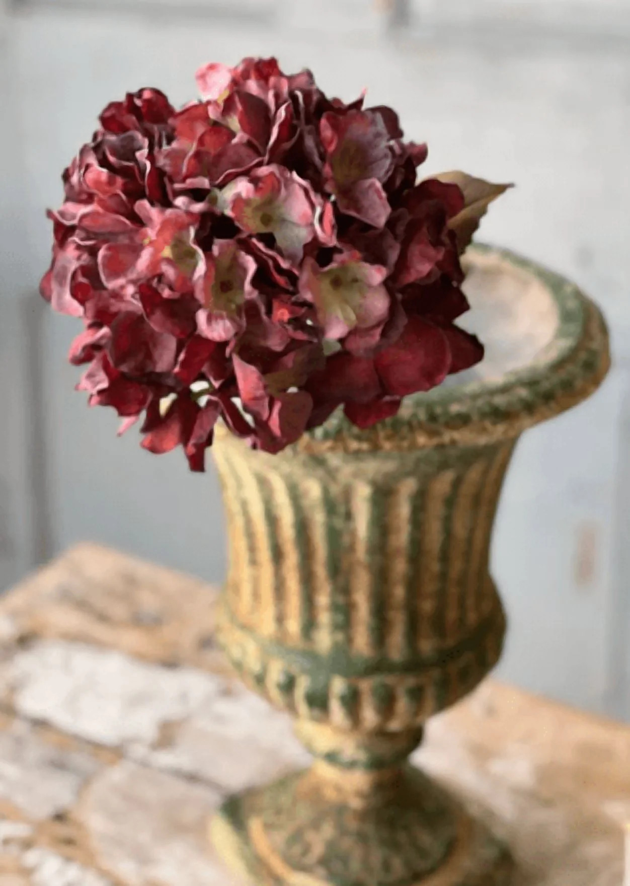 25" Empire Hydrangea Burgundy | Walmart (US)