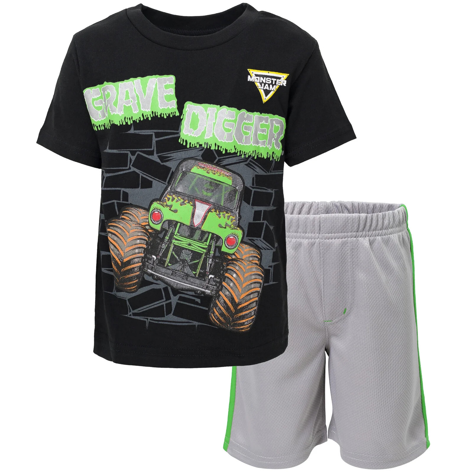 Monster Jam Toddler Boys T-Shirt and Shorts Outfit Set Toddler to Big Kid | Walmart (US)