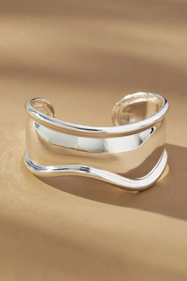 Wide Grooved Cuff Bracelet | Anthropologie (US)