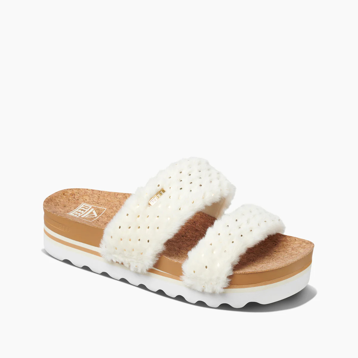 Women's Vista Hi Cozy Slides (White) | REEF® | Reef