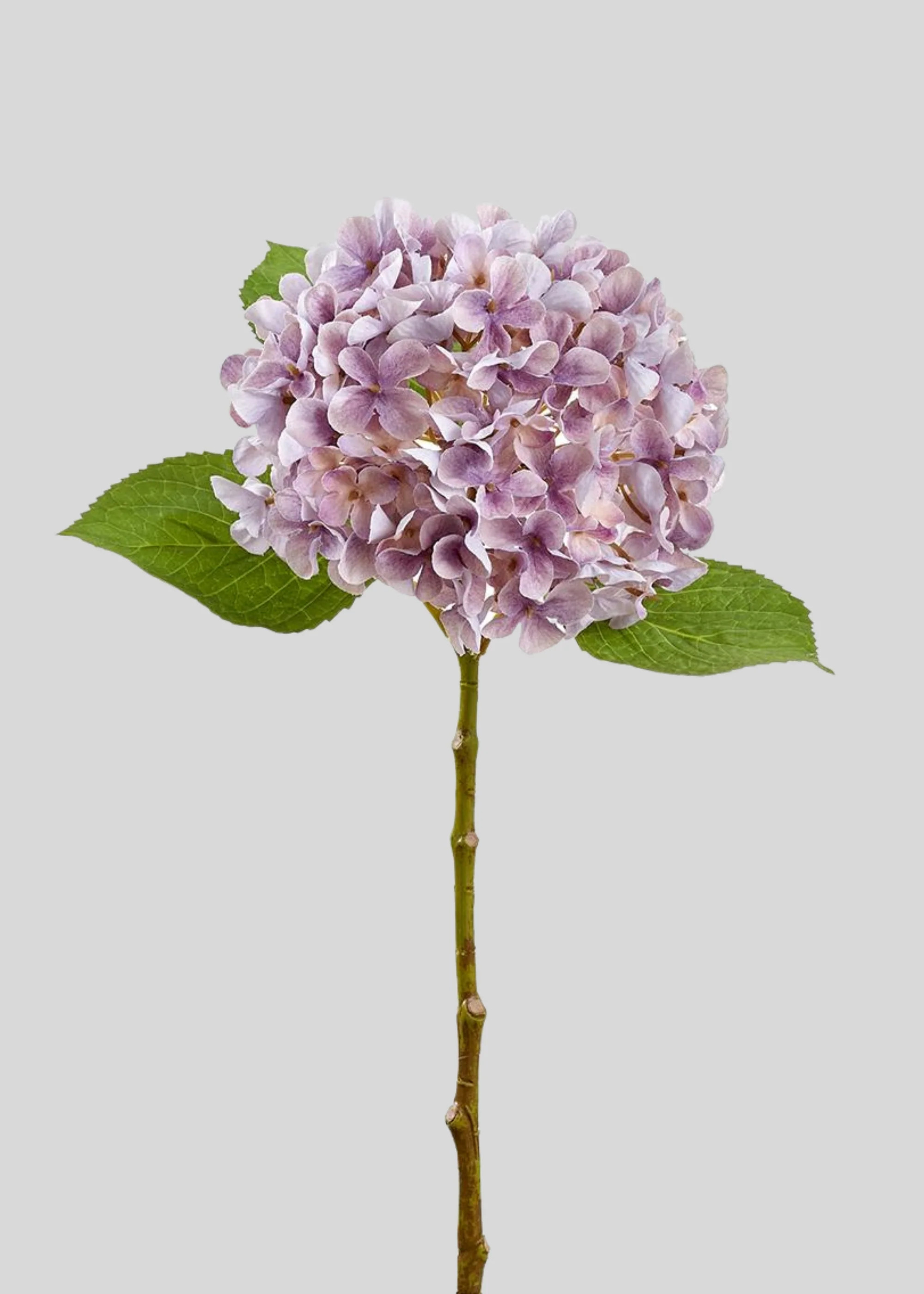 Fake Hydrangea Flower in Lavender - 17.5" | Afloral