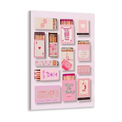 Pink Girly Cool Prints Trendy Retro Matchbox Wall Art Aesthetic Print Lucky You Poster Pink Funny Cute Kitchen Prints Apartment Poster 24X36inch Frame | Wayfair North America