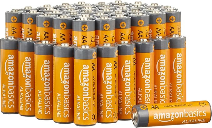 Amazon Basics 48-Pack AA Alkaline High-Performance Batteries, 1.5 Volt, 10-Year Shelf Life | Amazon (US)