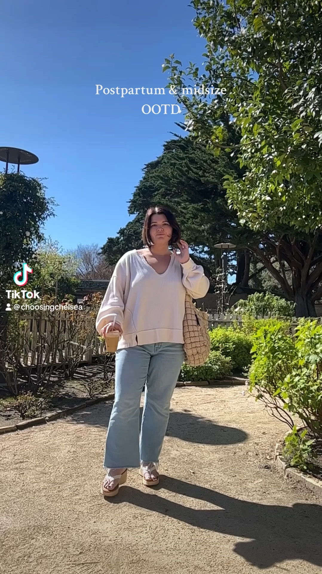 Postpartum & midsize outfit inspiration! Free people crew size large, jeans are old madewell size 32! Shoes are older from zodiac  

#LTKstyletip #LTKSeasonal #LTKmidsize