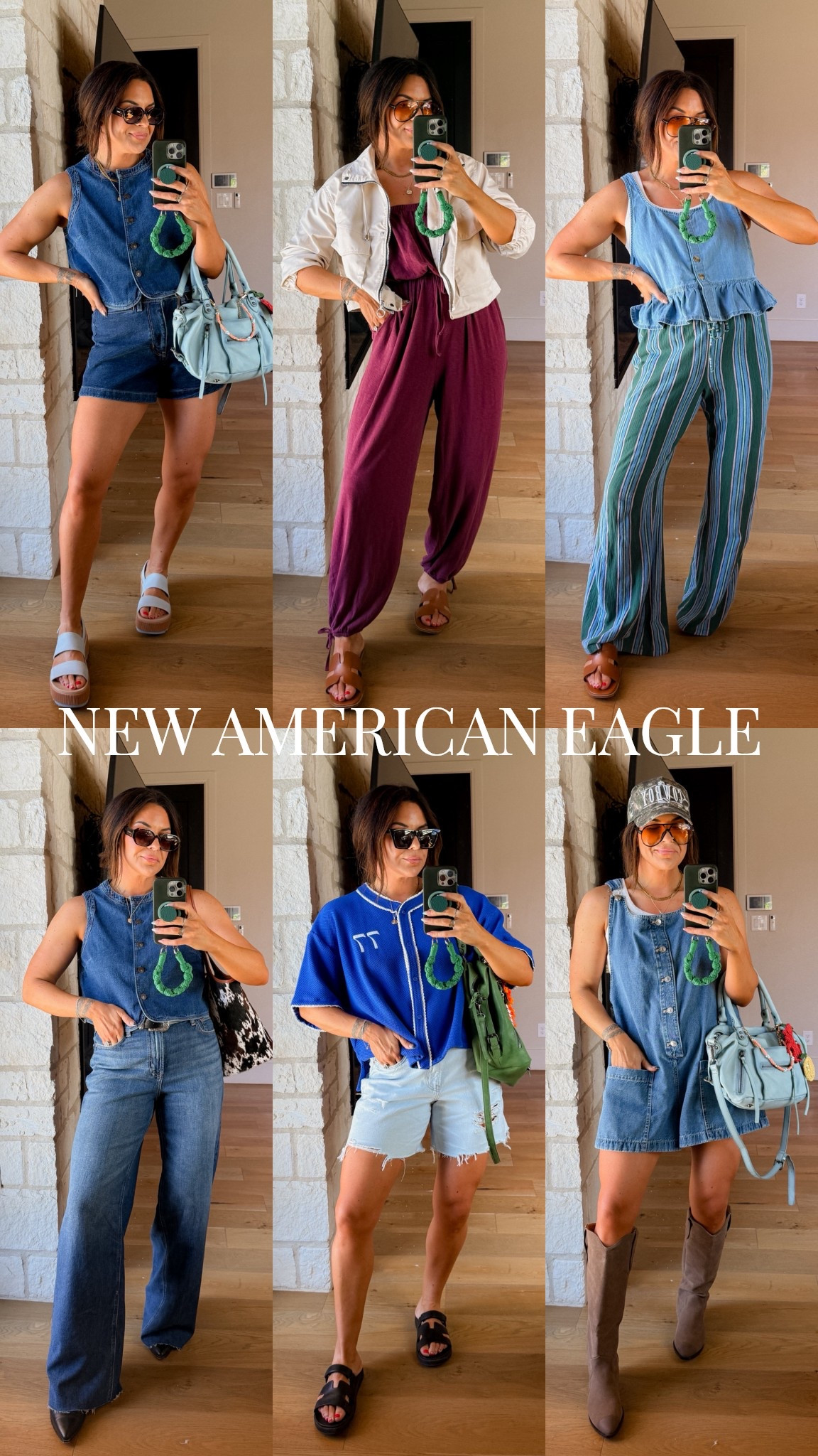 American eagle denim on denim!
Tops: LARGE
Shorts: 12 (I always size up on in shorts)
Jeans: 10 xlong (true to size)
Overalls: XL (should have done a large)
Jumpsuit: large
Striped pant set: large in both


#LTKMidsize #LTKOver40 #LTKootd

#LTKOver40 #LTKootd #LTKMidsize
