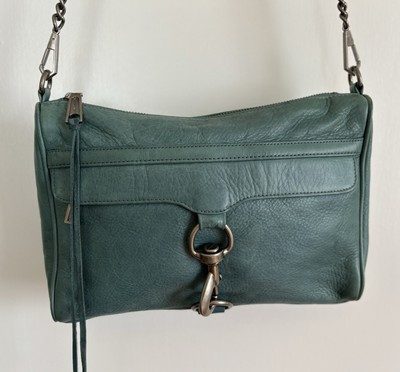 REBECCA MINKOFF “Mini Mac” Teal Pebbled Leather Crossbody | eBay AU