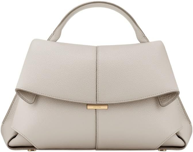 French POLENE niche design first-layer cowhide fashion pleated shoulder handbag | Amazon (US)