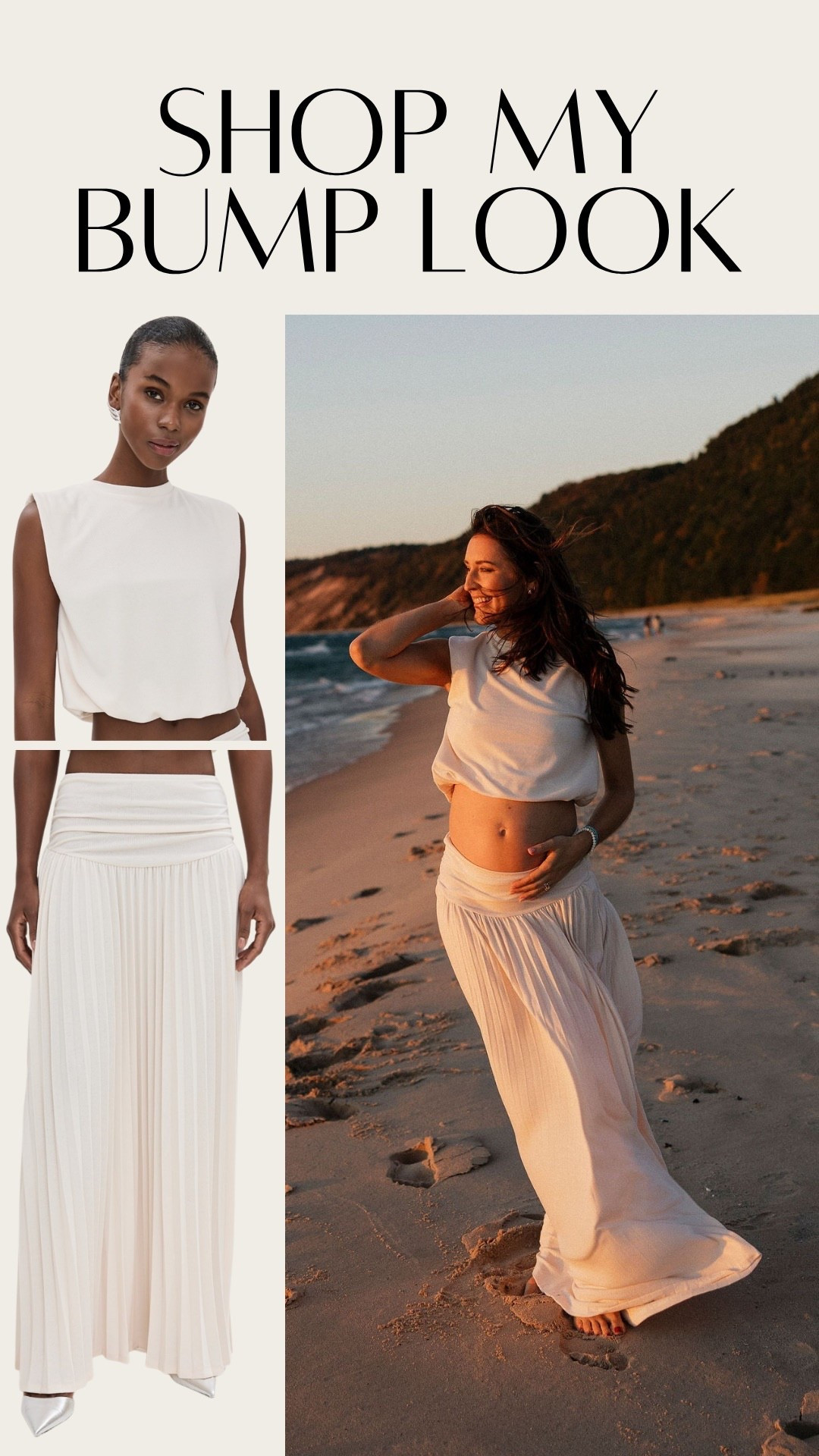 My maternity shoot look! This Lioness two piece set is truly one of my favorites. Can be worn showing your midriff or worn higher. It’s not maternity but is super bump friendly, great for fall family photos and maternity photos. I sized down in the skirt, and am in my true size for the top. Comes in other colors and a dress version as well



#LTKBump #LTKStyleTip