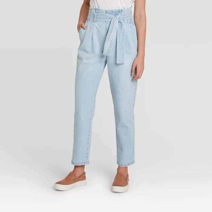 Women's Tie Waist Paperbag Pants - A New Day™ | Target