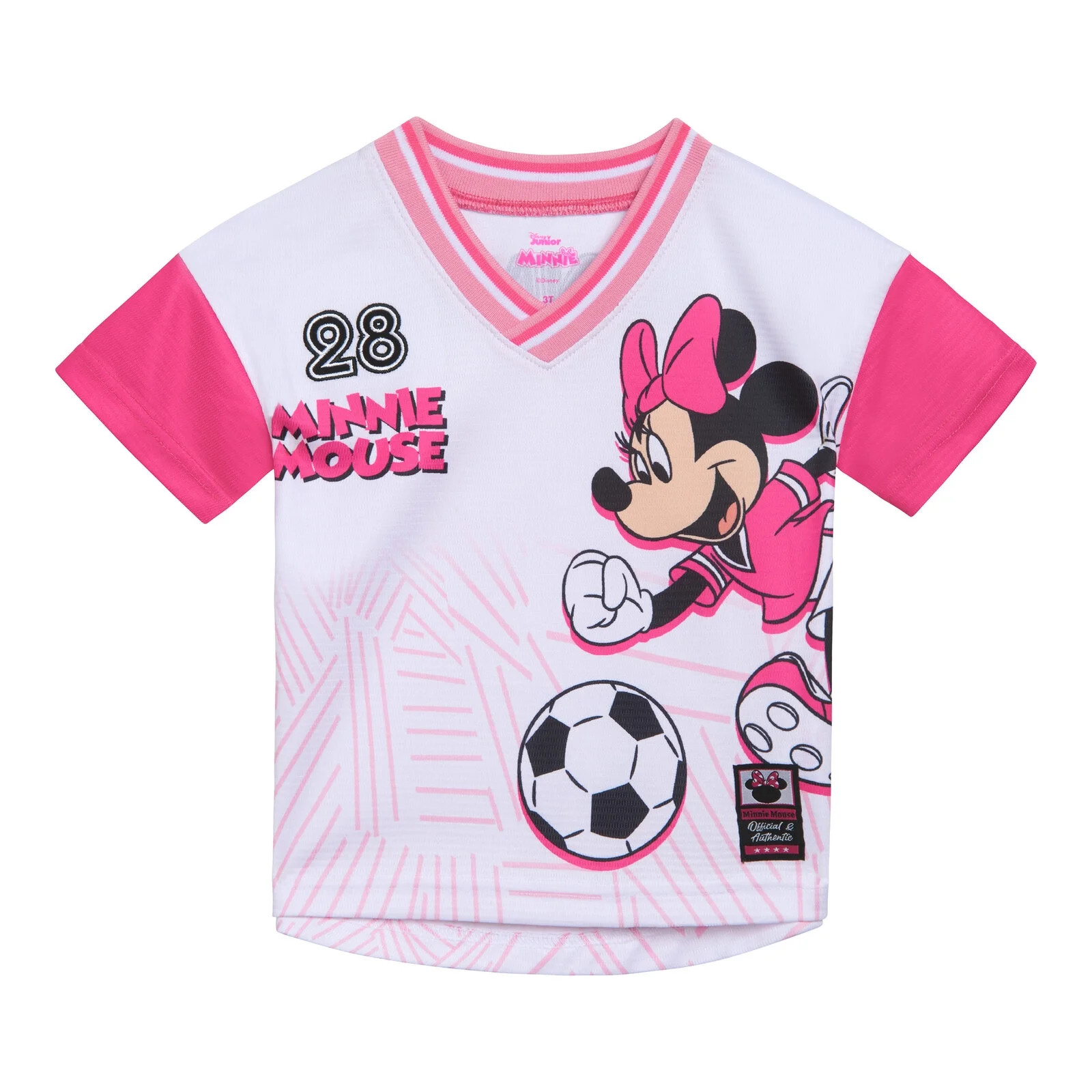 Disney Minnie Mouse Mesh Soccer Jersey T-Shirt Toddler to Big Kid | Walmart (US)