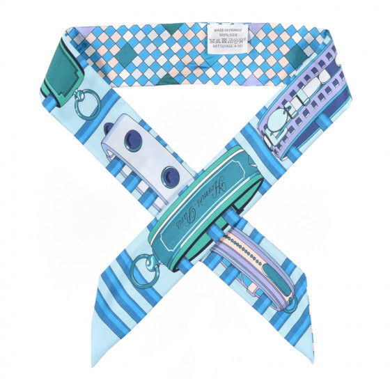 HERMES

Silk Colliers De Chiens Remix Twilly White Turquoise | Fashionphile