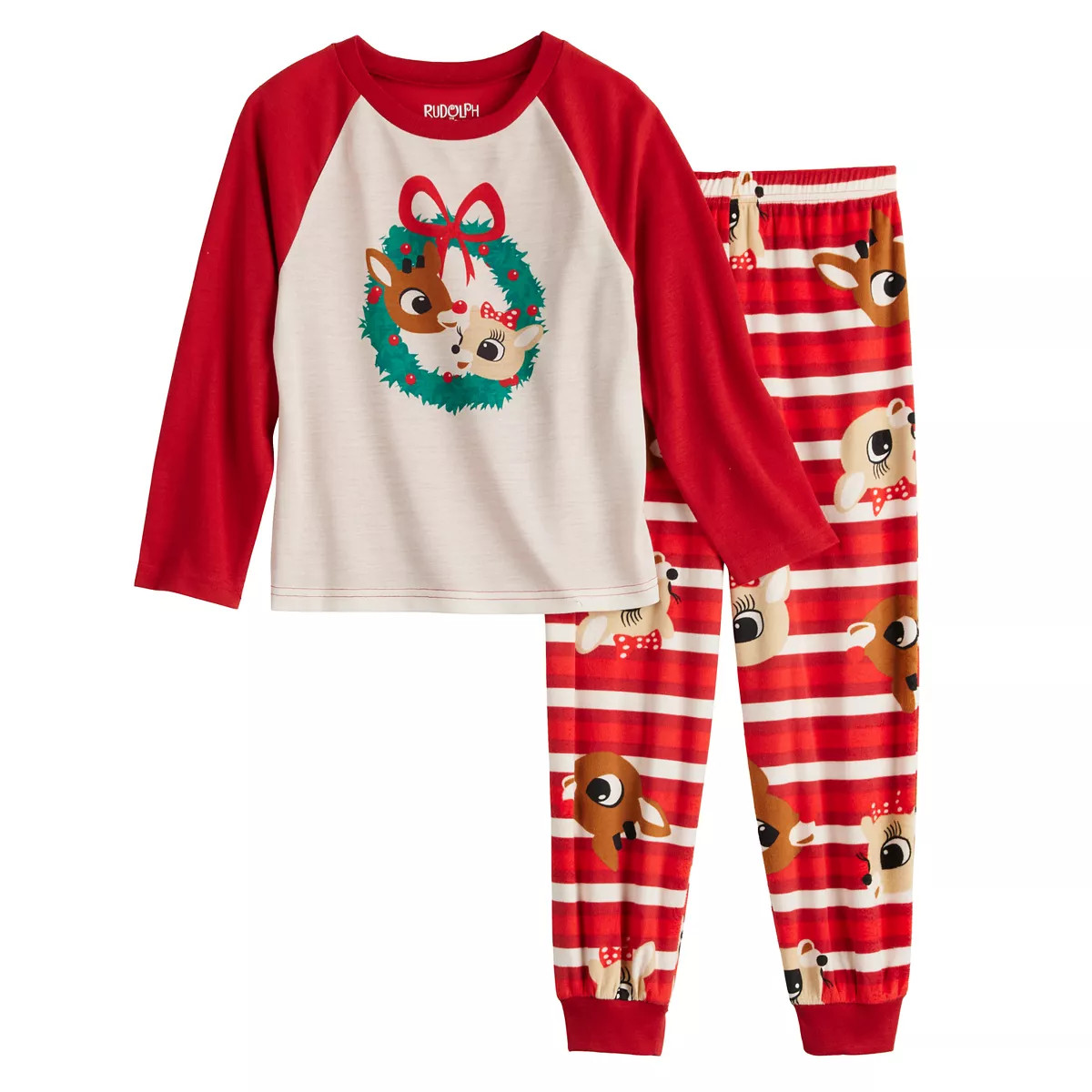 Boys 4-12 Jammies For Your Families® Rudolph The Red-Nosed Reindeer Top & Bottoms Pajama Set | Kohl's