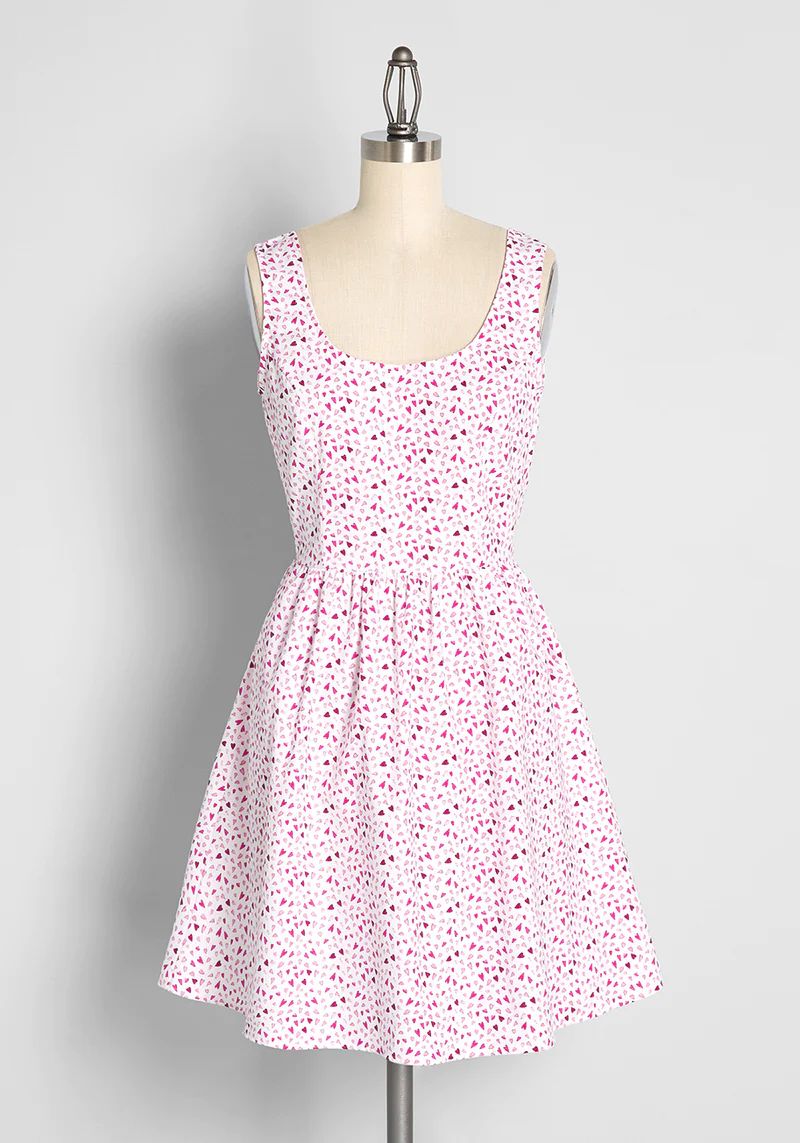 Raining Love From Above Fit and Flare Dress | ModCloth