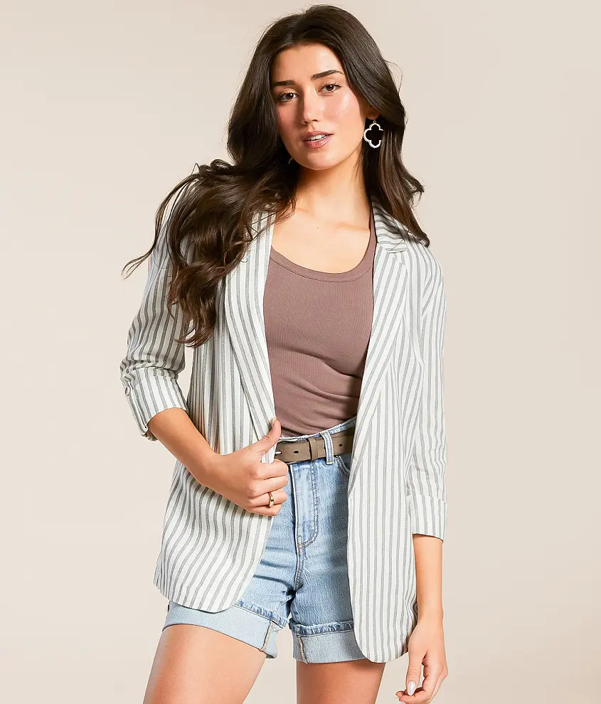 Striped Blazer | Buckle
