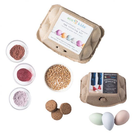 Eco-Kids Hopscotch Chalk and Egg Coloring Set | The Tot