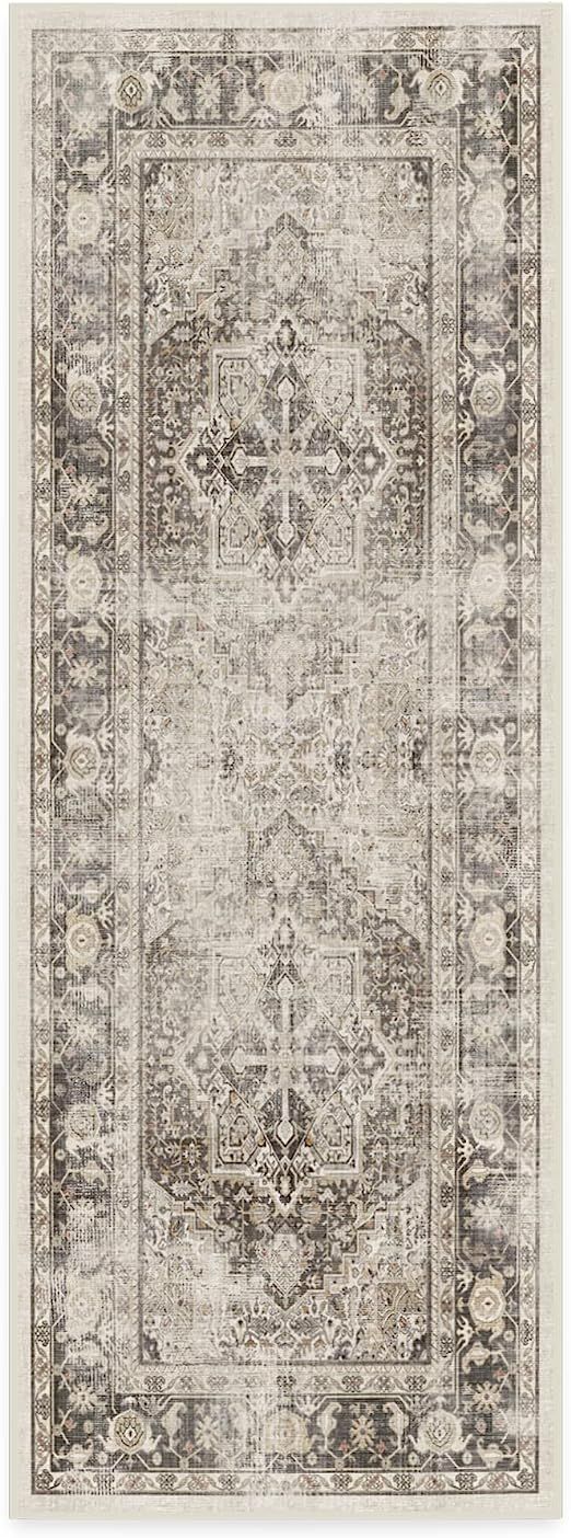 Ruggable Kamran Runner Rug - Perfect Vintage Washable Rug for Entryway Hallway Kitchen - Pet & Ch... | Amazon (US)