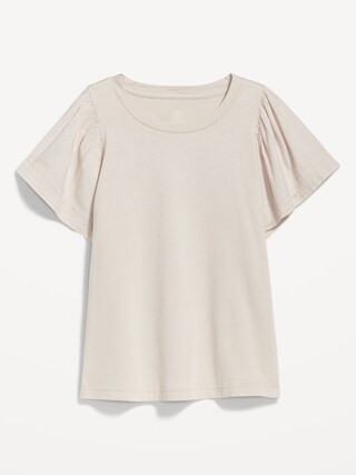 Flutter-Sleeve Paneled T-Shirt for Women | Old Navy (US)