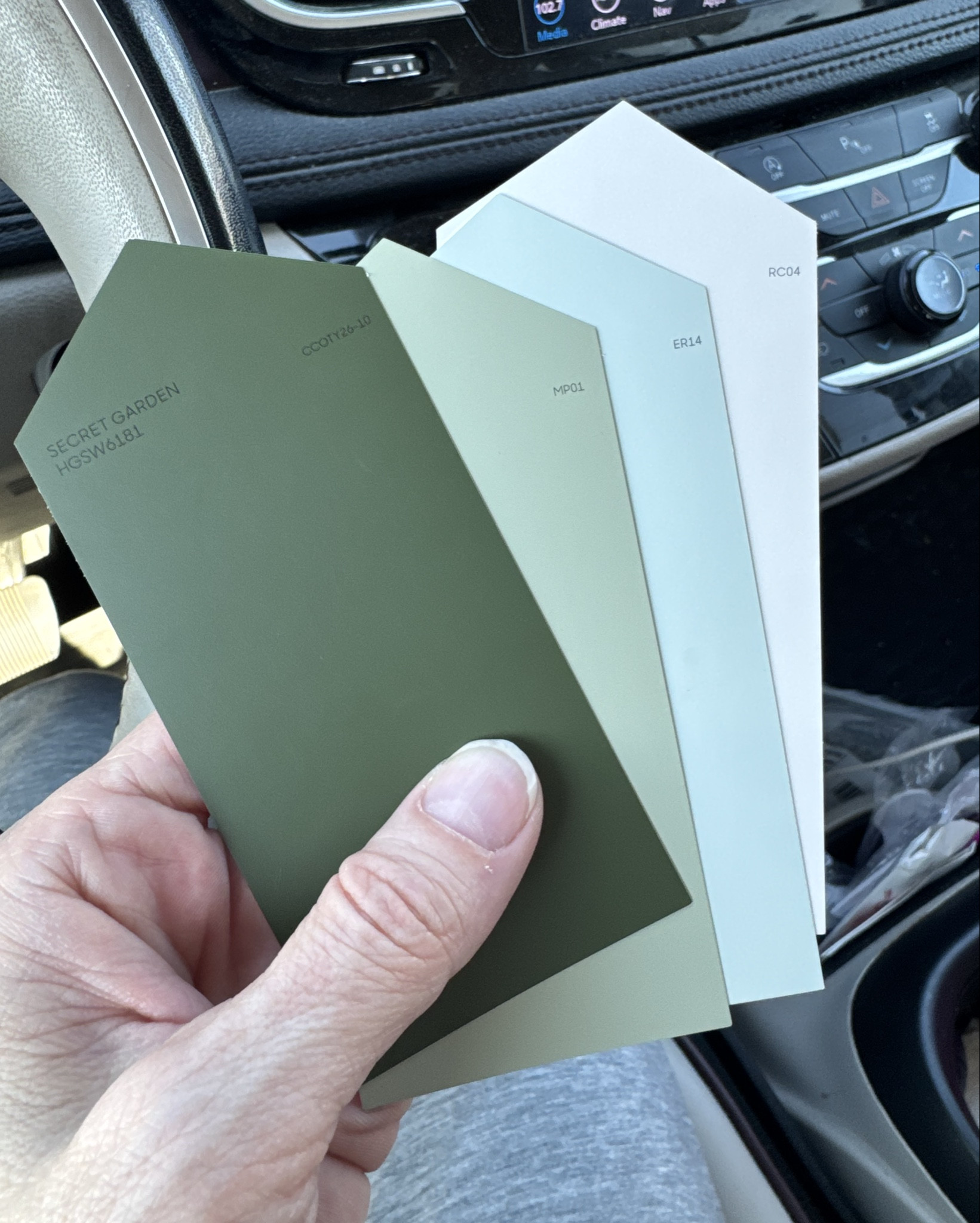  sample era 🎨🌿

testing greens + a soft blue from Lowe’s—Secret Garden (deep moody green), Clary Sage (fresh, lighter green), and Copen Blue (the prettiest soft blue)

if you’re choosing paint colors for a home renovation or refresh… samples are everything before you commit 🤍

Grab paint samples from @lowes 

#ltkhome #paintcolors #homerenovation #colorpalette #interiordesign #lowesfinds #homeinspoto ensure you get the right one for your walls!

#LTKdayinmylife #LTKstorytime #LTKHome