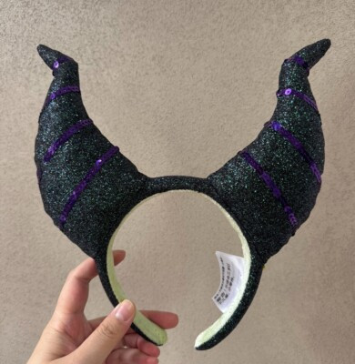 Disney 2023 Halloween Maleficent ear Headband gift new | eBay US