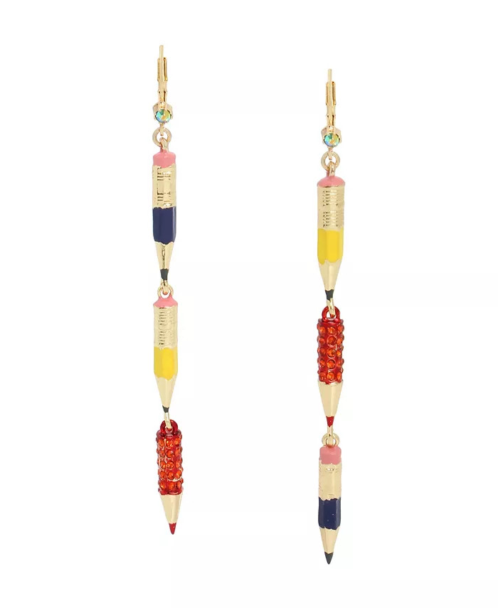 Faux Stone Pencil Mismatch Linear Earrings | Macy's