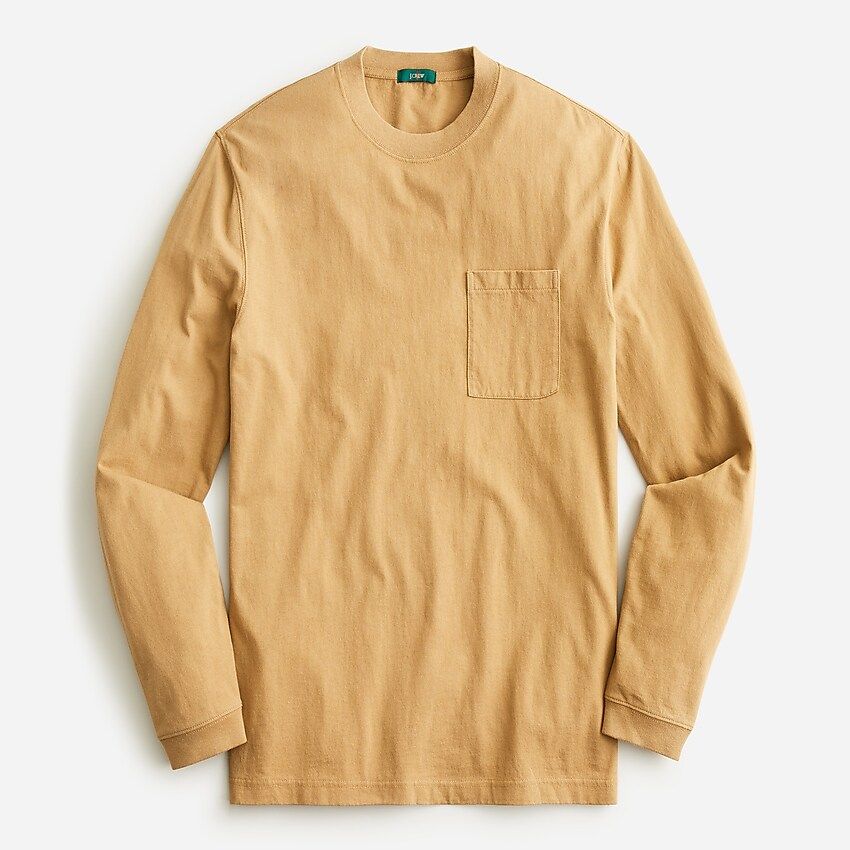 Relaxed long-sleeve premium-weight cotton pocket T-shirt | J.Crew US