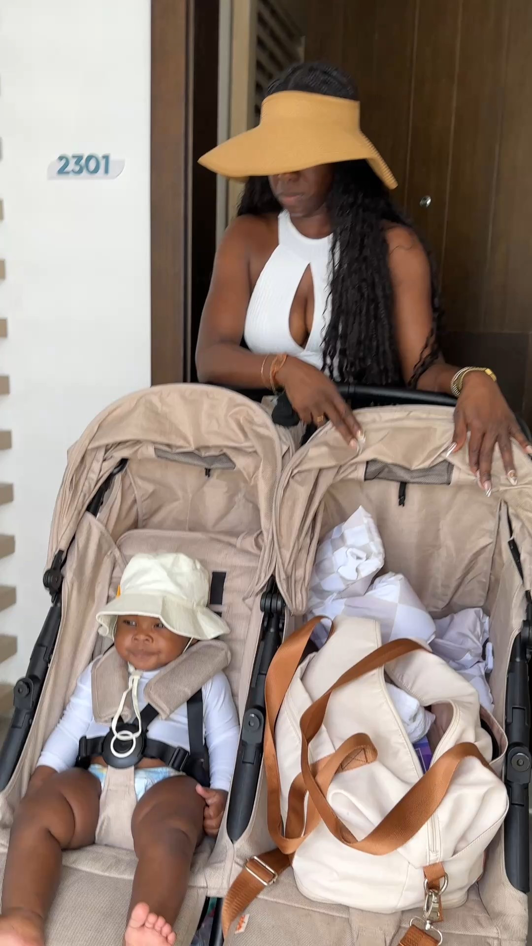 Sunhat, stroller, and resort mode fully activated. Ready for all the beach naps and snack breaks.

#LTKTravel #LTKKids #LTKFamily