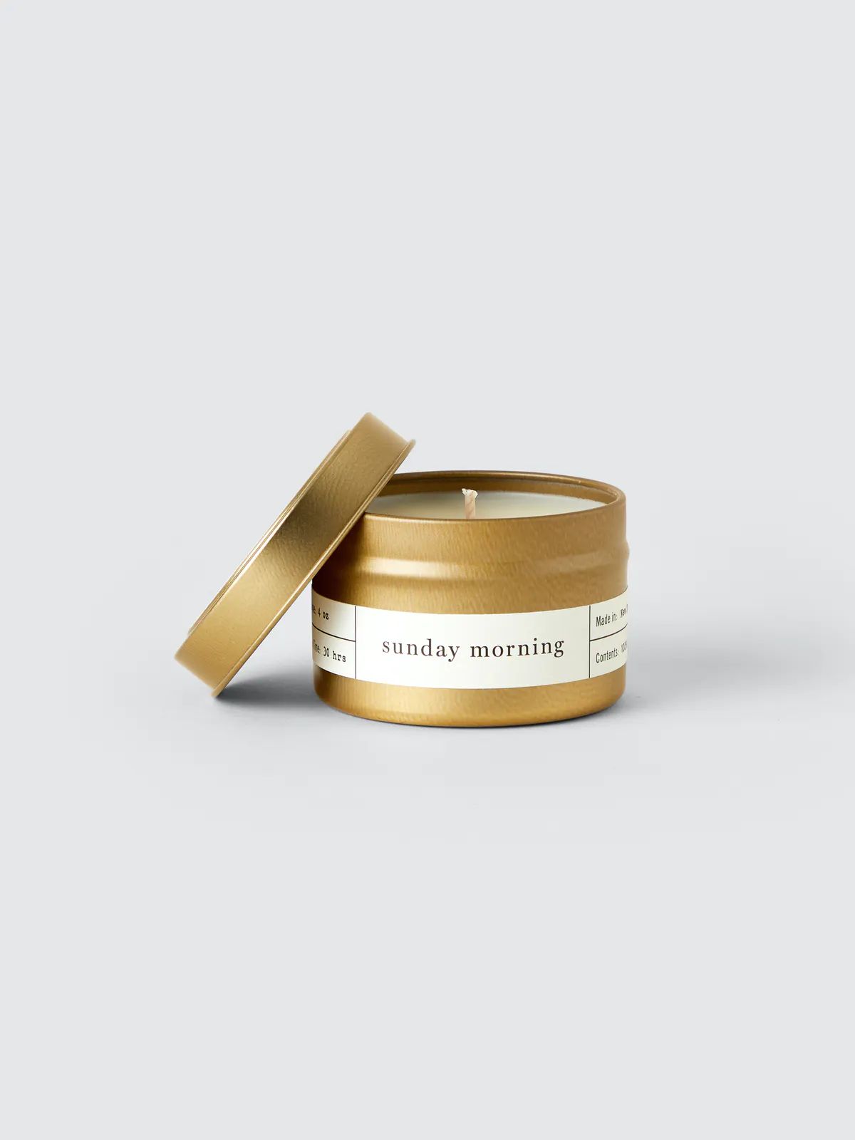 Sunday Morning Gold Travel Candle | Verishop