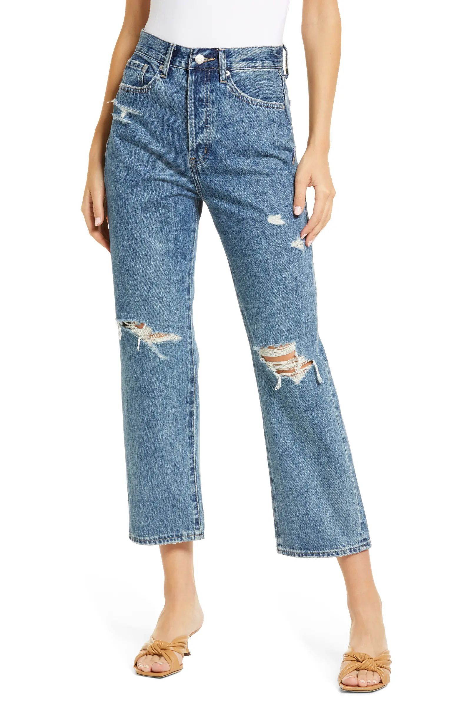 Pistola Cassie Super High Waist Straight Leg Jeans | Nordstrom | Nordstrom