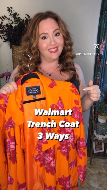 This trench coat is my new favorite! It’s just so much fun! I’m wearing a size large, it definitely runs big, so size down 1-2 and I’m wearing a 1X/16/18 in everything else!

#LTKunder100 #LTKcurves #LTKSeasonal
