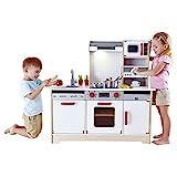 Hape Kids All-in-1 Wooden Play Kitchen with Accessories (E3145), L: 38.2, W: 14.6, H: 38.2 inch | Amazon (US)