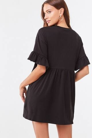 Flounce-Trim Swing Dress | Forever 21 (US)