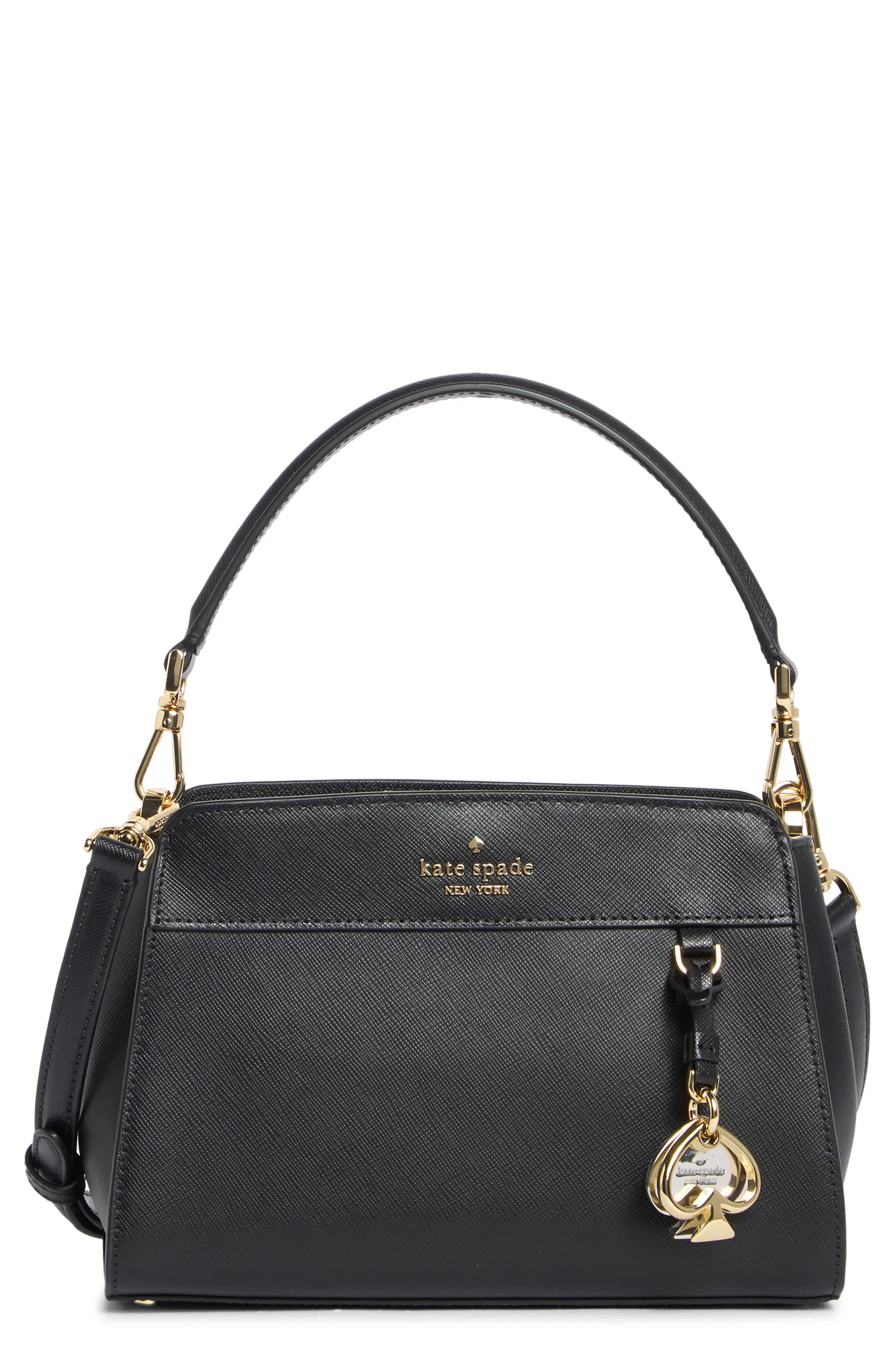 Kate Spade New York madison saffiano leather small satchel in Black at Nordstrom Rack | Nordstrom Rack