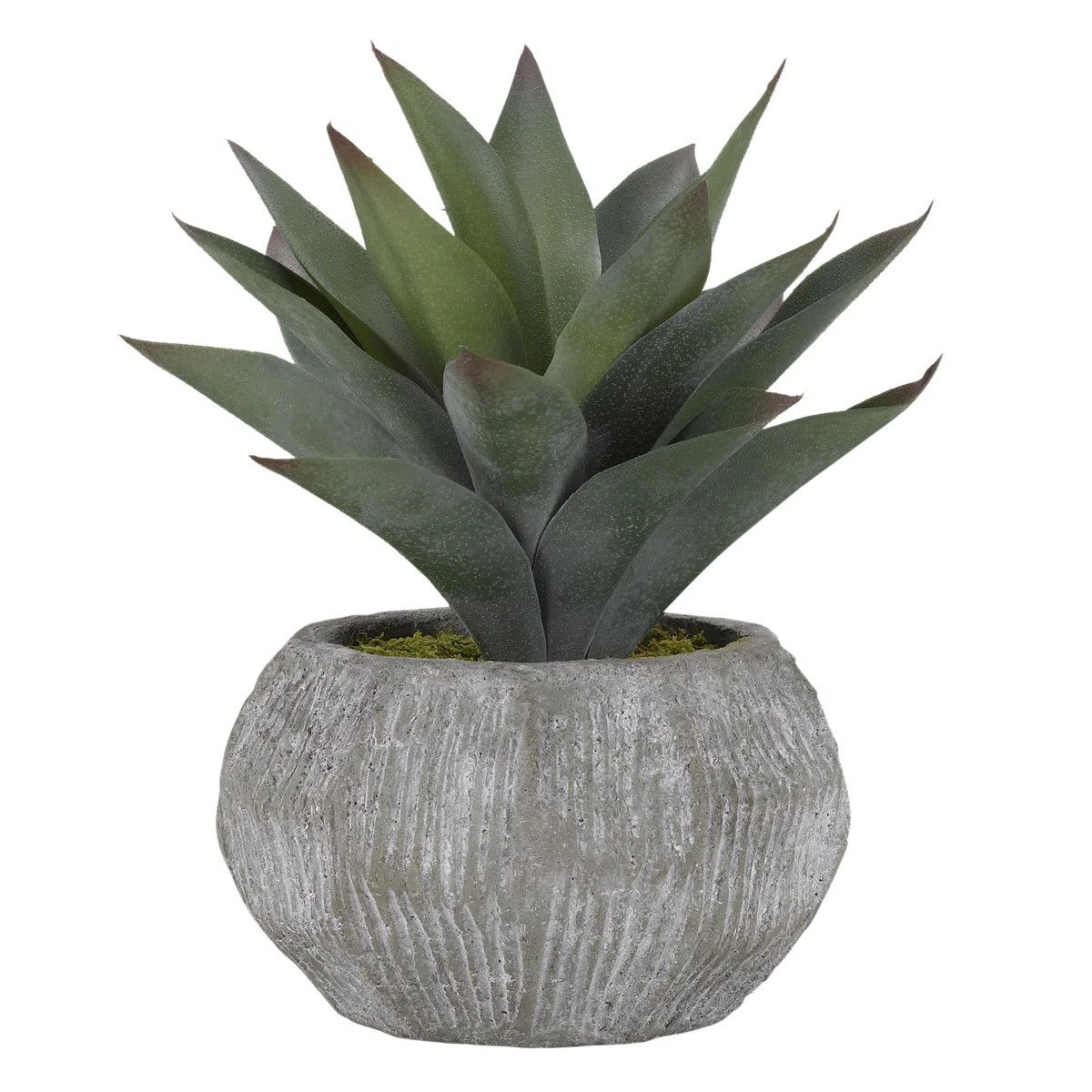 10.5'' Faux Aloe Plant in Ceramic Planter | Wayfair North America