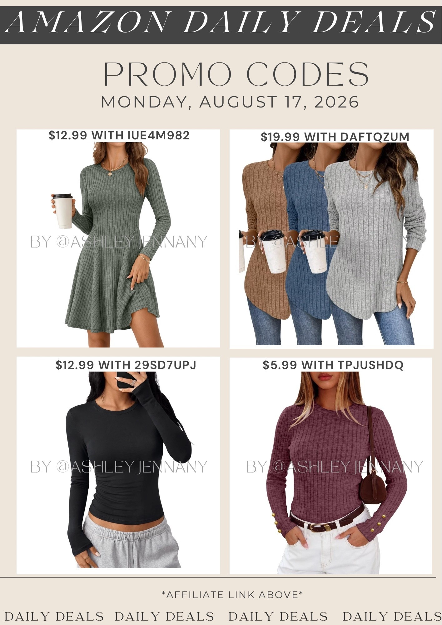 Amazon deals

#LTKSaleAlert #LTKMidsize #LTKSeasonal