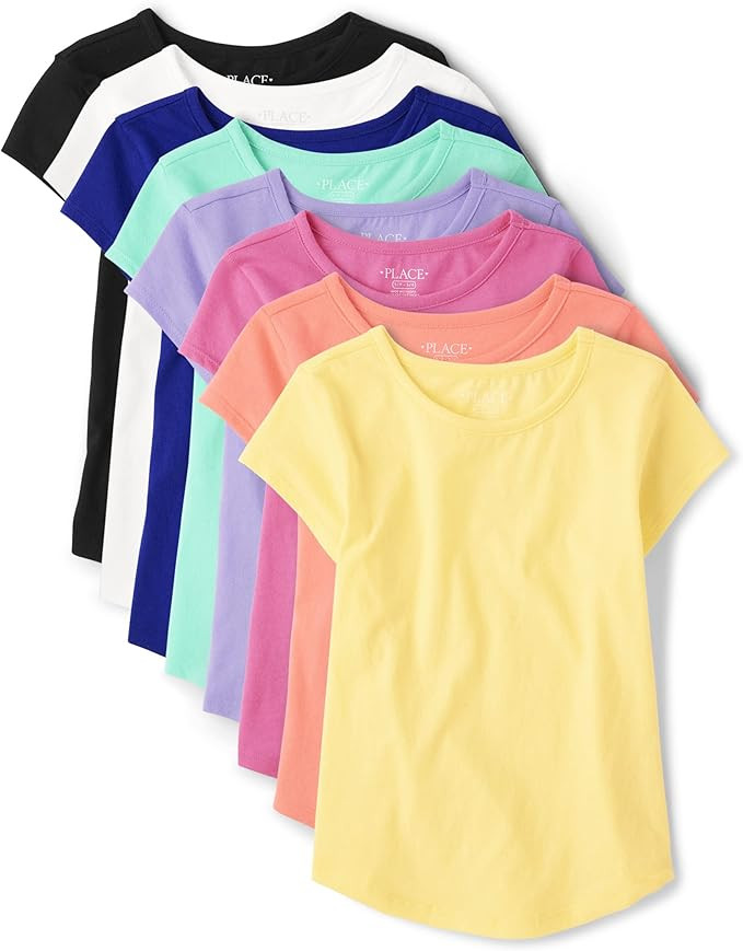 The Children's Place Girls' Short Sleeve High Low Tee | Amazon (US)