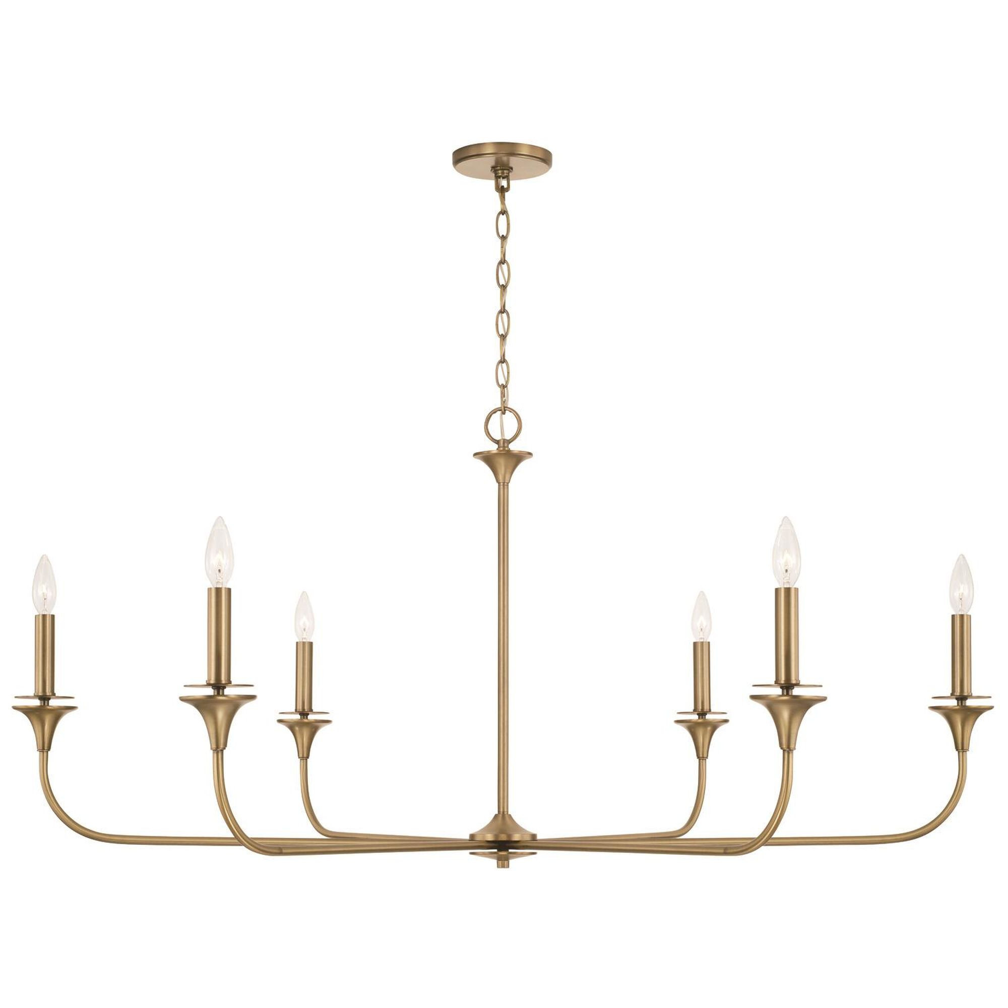Presley 49 Inch 6 Light Chandelier by Homeplace by Capital Lighting Fixture Company | 1800 Lighting