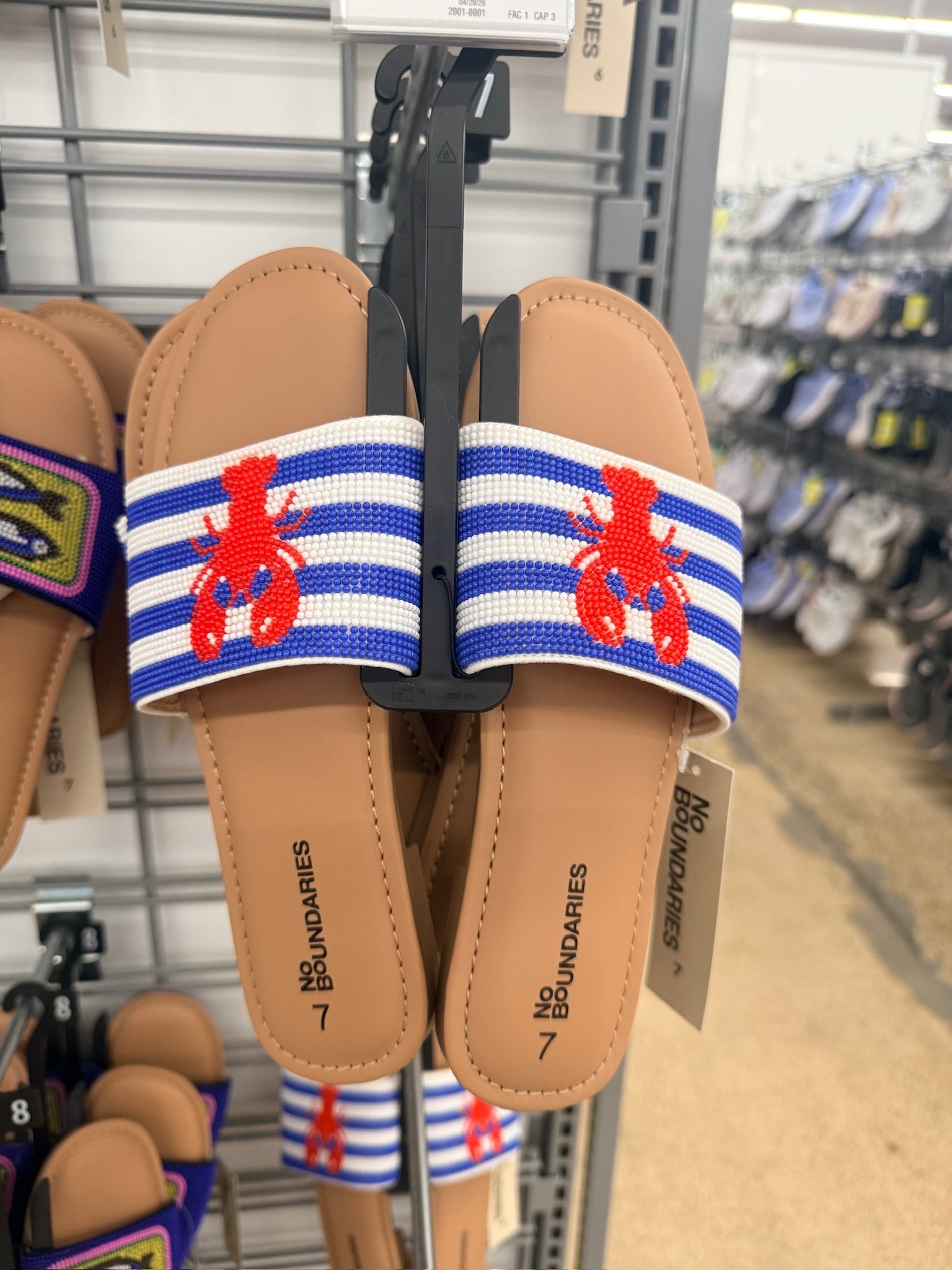 Just in time for Memorial Day 🦀☀️💙 Beaded sandals for a pop of color to any outfit

Summer outfit, over 40 style, spring shoes

#LTKgrwm #LTKSwim #LTKMidsize