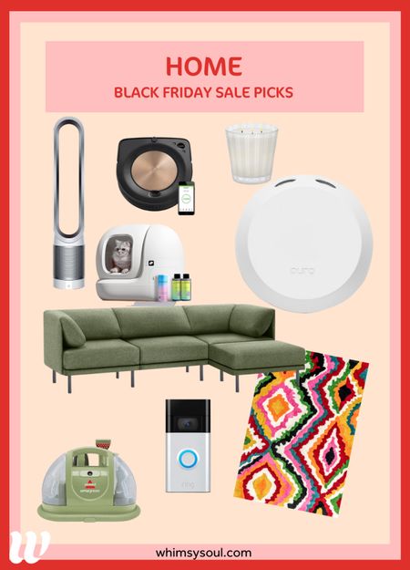 The BEST Black Friday Sales for home! I always use sales to buy major purchases like a Roomba, smart litter box, Dyson air filter and other high ticket items on sale for Black Friday #blackfriday #dyson #litterbox #cats #sale #rugs #rugsusa #pura #burrow #bissell

#LTKGiftGuide #LTKCyberWeek #LTKHoliday
